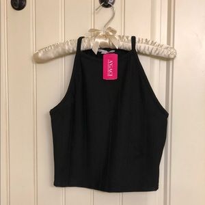 A’gaci High Neck Crop Top